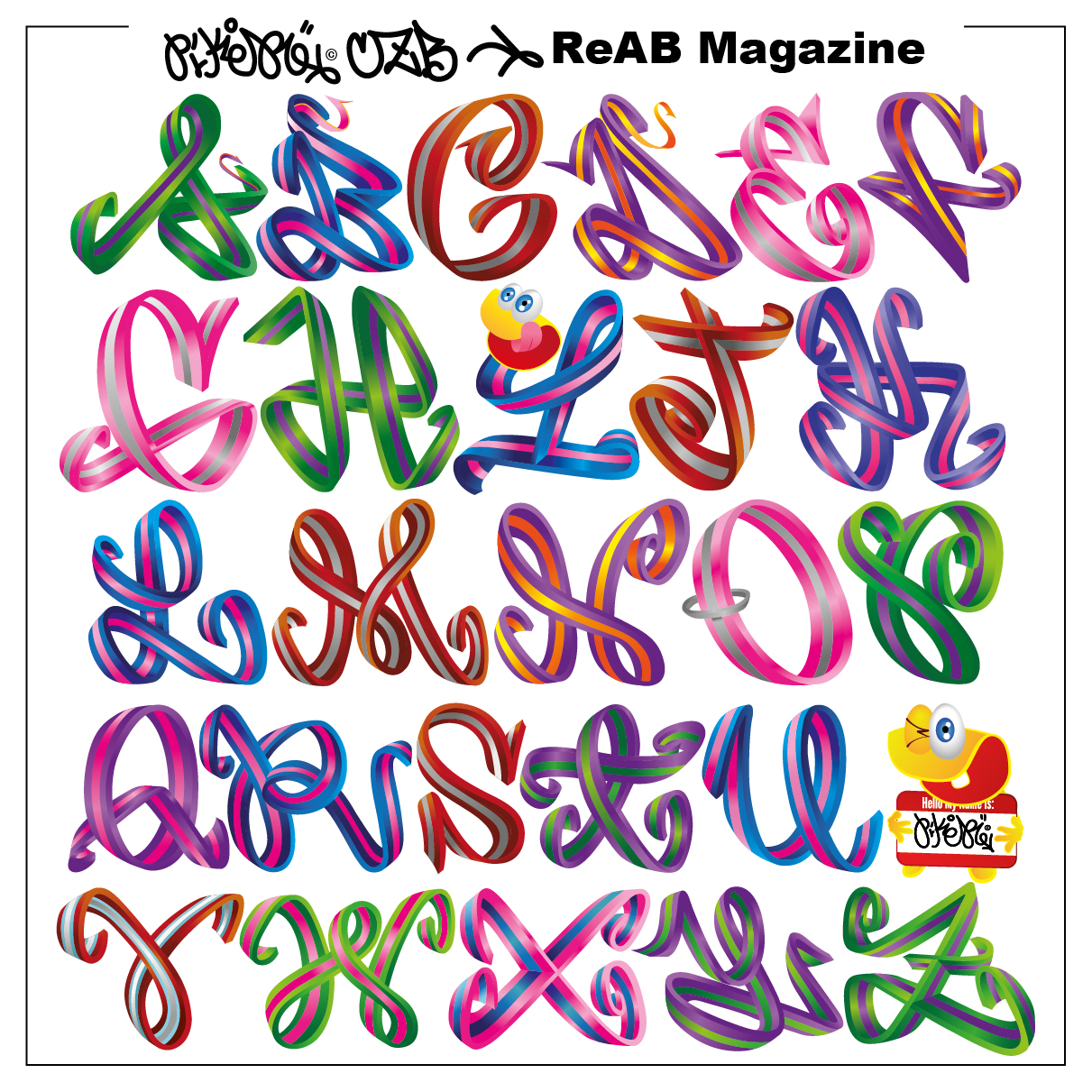 abecedario reab magazine by piker czb